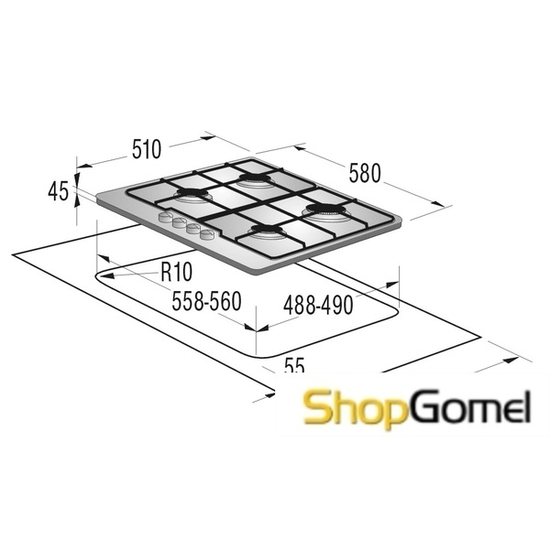 Варочная панель Gorenje G6N40ZSB