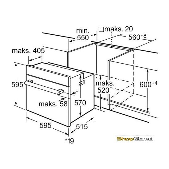 Электрический духовой шкаф bosch hbg42r450e