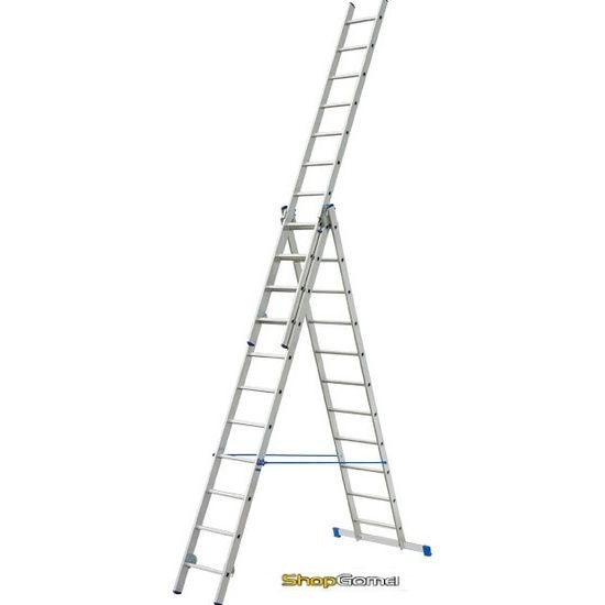 Трехсекционная универсальная лестница-стремянка Elkop HOBBY VHR H 3x9